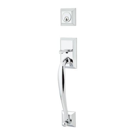 Emtek Bright Chrome Handleset 4413HECUS26LH 4413HECUS26LH